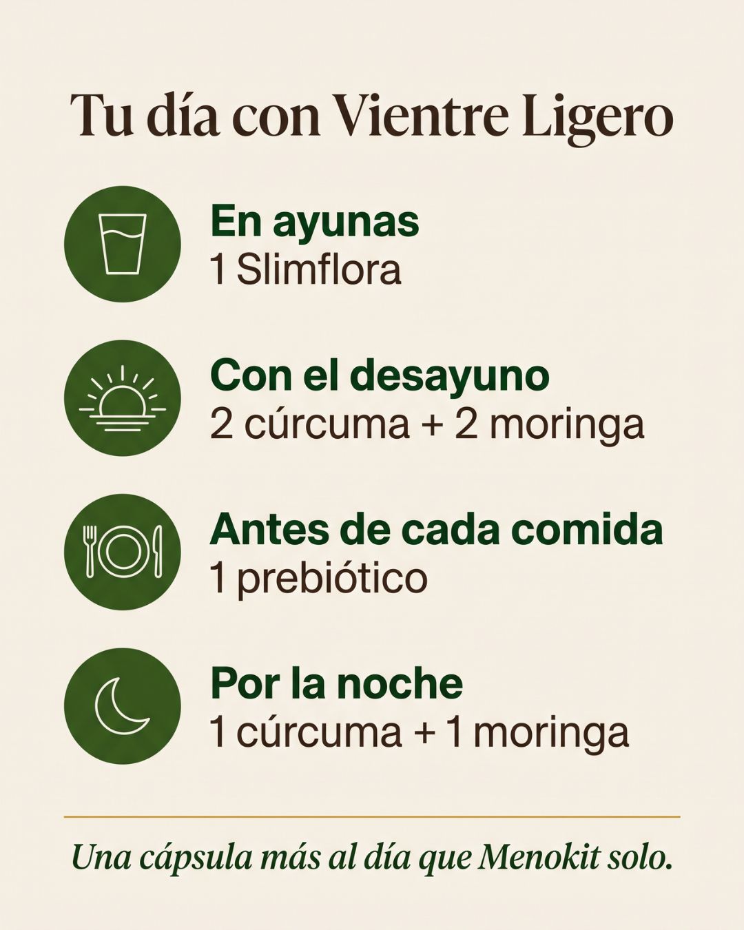 Kit vientre ligero
